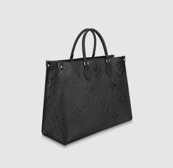 Louis Vuitton M44925 Monogram Empreinte Giant embossed, supple, grained cowhide leatherBlack ONTHEGO GM - Image 2